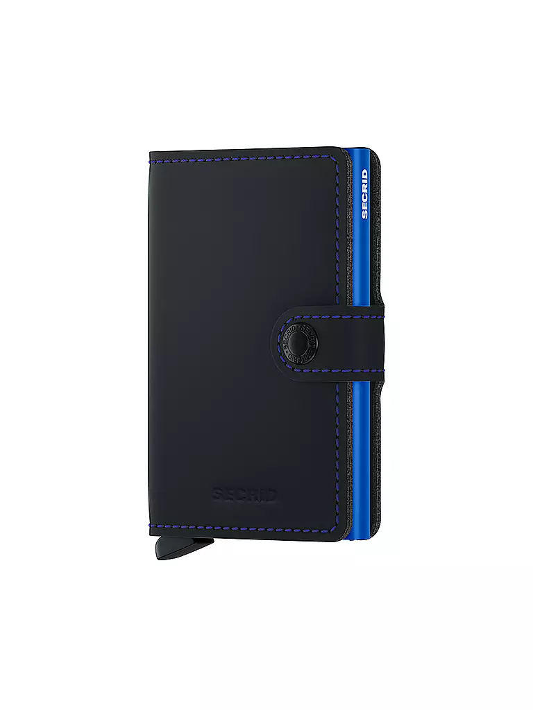 SECRID | Portefeuille - Miniwallet Matte Mini Black & Blue | schwarz
