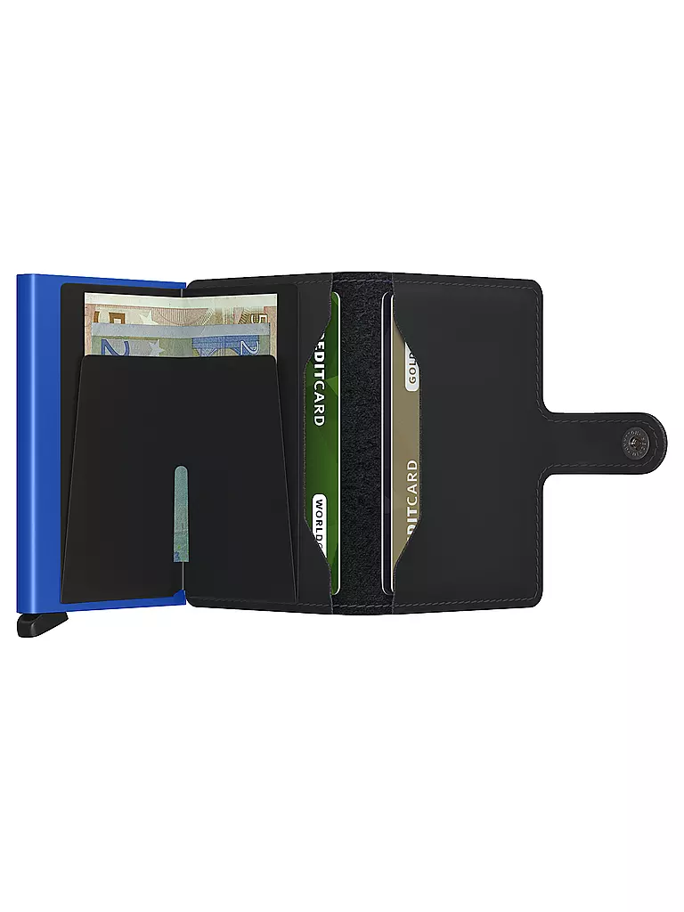 SECRID | Portefeuille - Miniwallet Matte Mini Black & Blue | 