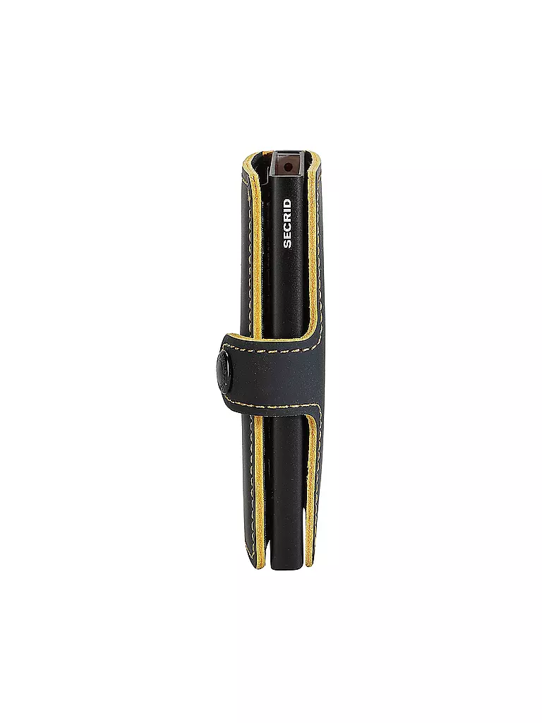 SECRID | Portefeuille - Miniwallet MATTE Mini black & ochre | schwarz