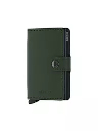 SECRID | Portefeuille - Miniwallet MATTE Mini black & ochre | Vert foncé