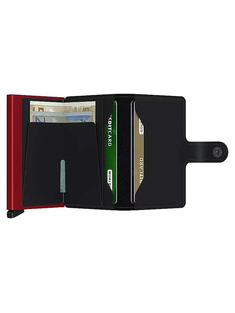 SECRID | Portefeuille - Miniwallet Matte mini Noir/Rouge | 
