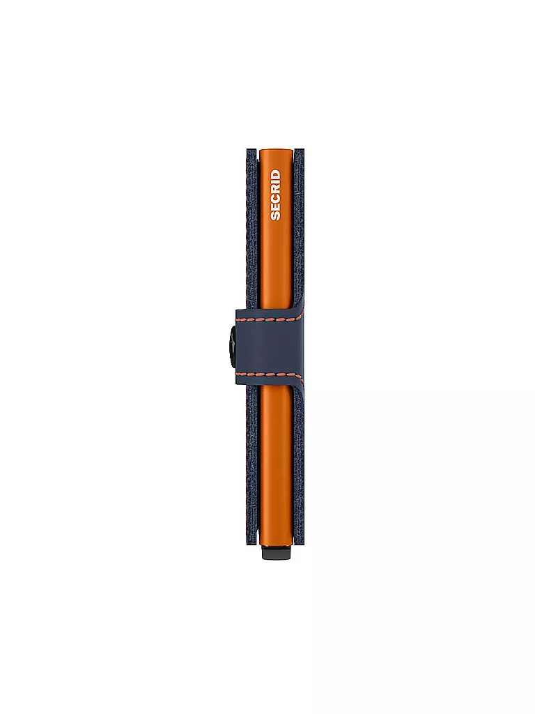 SECRID | Portefeuille - Miniwallet Matte Night Blue Orange | 