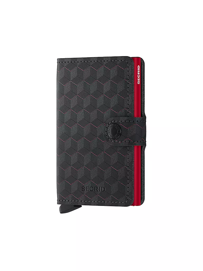 SECRID | Portefeuille - Miniwallet Optical Mini Noir Rouge | schwarz