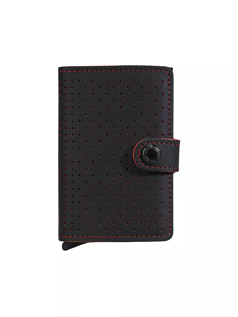 SECRID | Portefeuille - Miniwallet Perforated Mini Black | schwarz