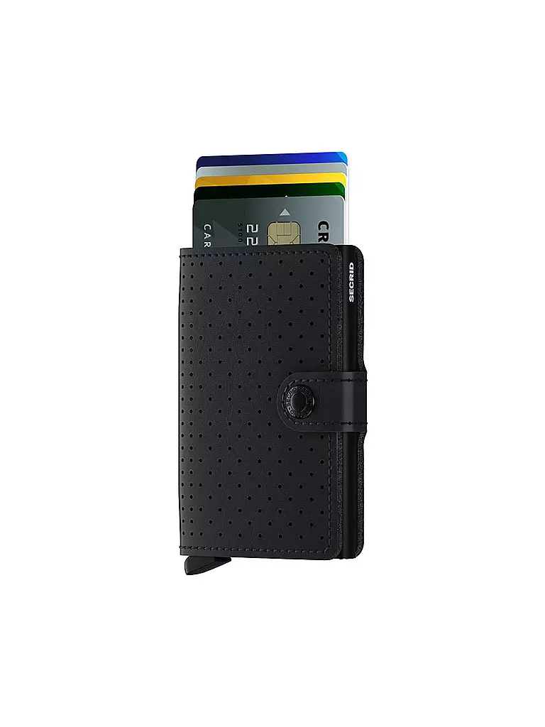 SECRID | Portefeuille - Miniwallet Perforated Mini Black | schwarz