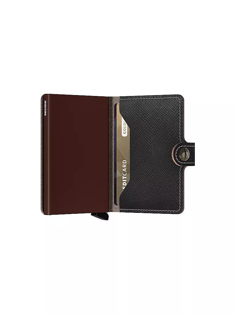 SECRID | Portefeuille - Miniwallet Saffiano Brown | 