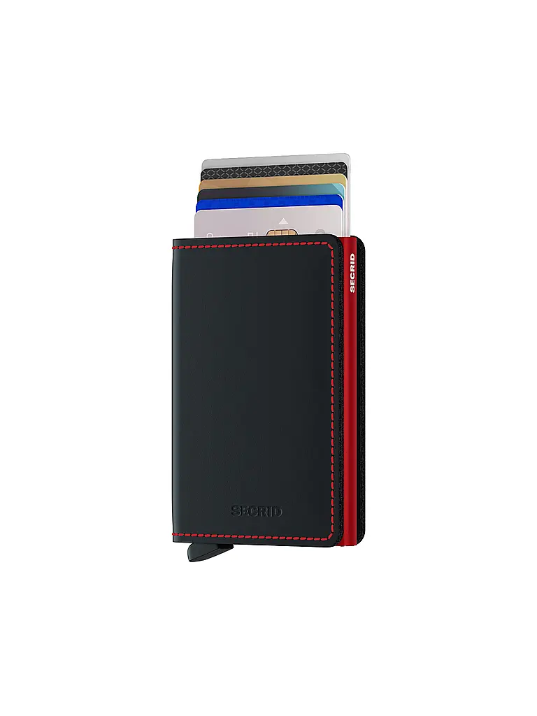 SECRID | Portefeuille - Slimwallet black & red | Noir