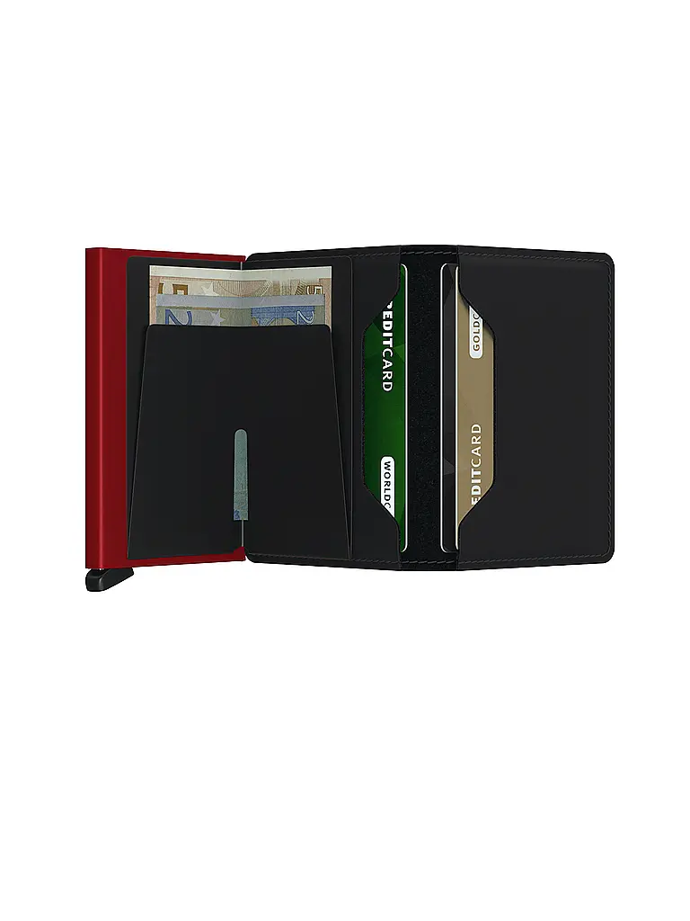 SECRID | Portefeuille - Slimwallet black & red | Noir