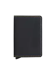 SECRID | Portefeuille SLIMWALLET MATTE Nightblue & Orange | Noir