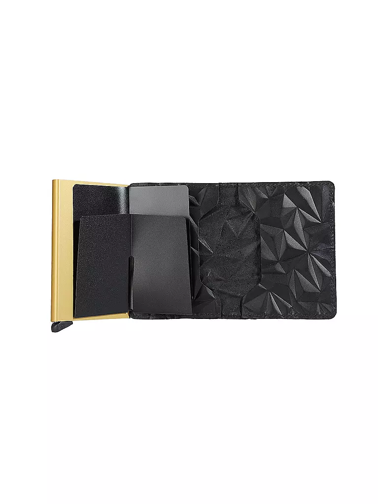 SECRID | Portefeuille - Slimwallet noir doré | 