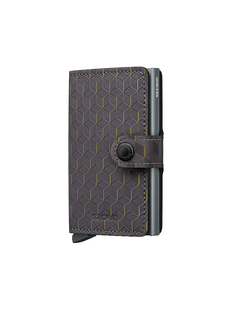 SECRID | Portefeuille Miniwallet Optical Mini Grey Yellow | Gris