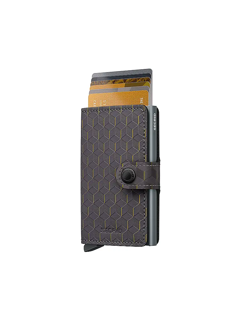 SECRID | Portefeuille Miniwallet Optical Mini Grey Yellow | Gris