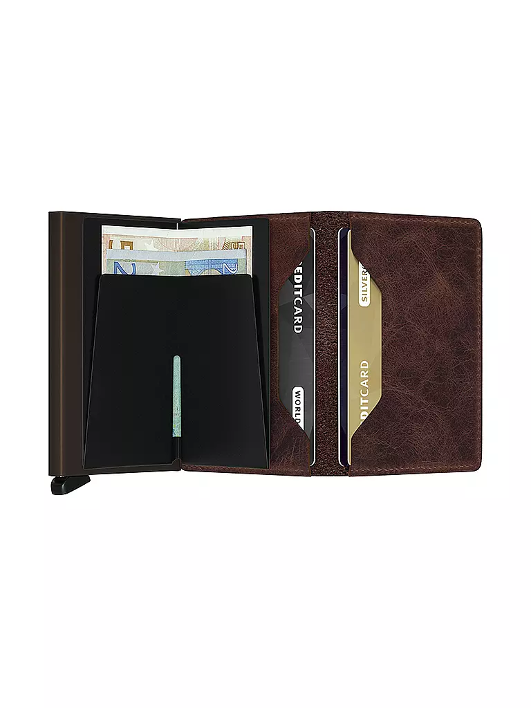 SECRID | Portefeuille SLIMWALLAT VINTAGE Sv Chocolate | 