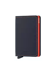 SECRID | Portefeuille SLIMWALLET MATTE Nightblue & Orange | Bleu foncé