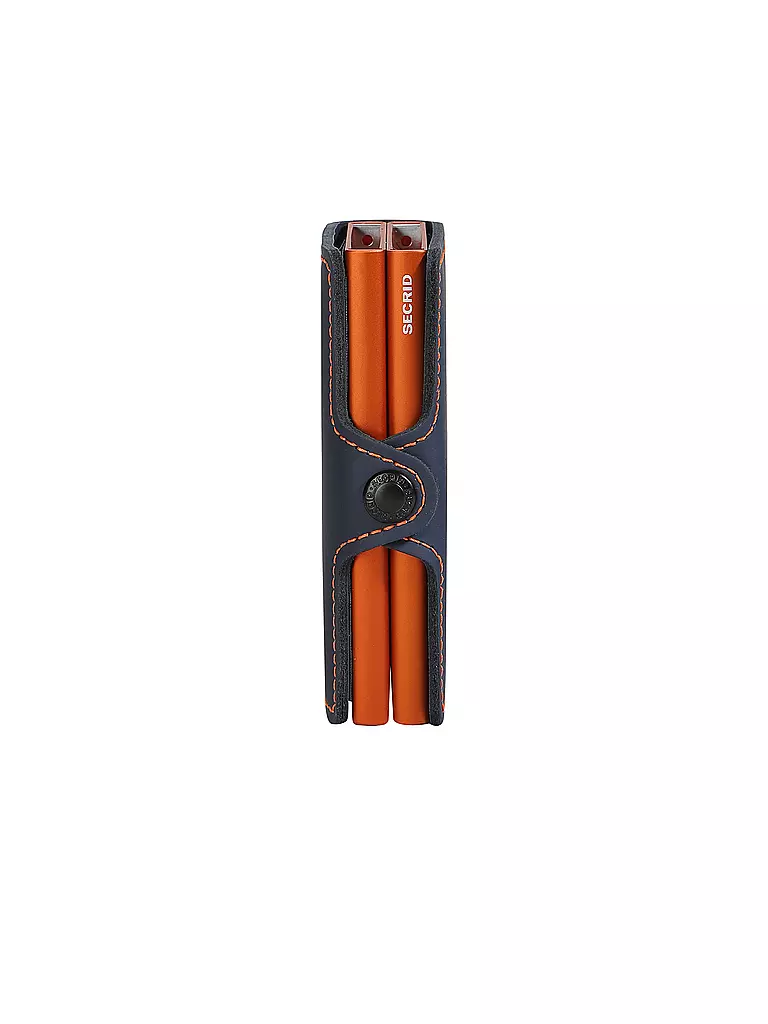 SECRID | Twinwallet MATTE bleu nuit-orange | Bleu