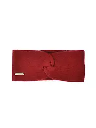 SEEBERGER | Stirnband en cachemire | Rouge foncé