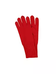 SEEBERGER | Gants en cachemire | Rouge