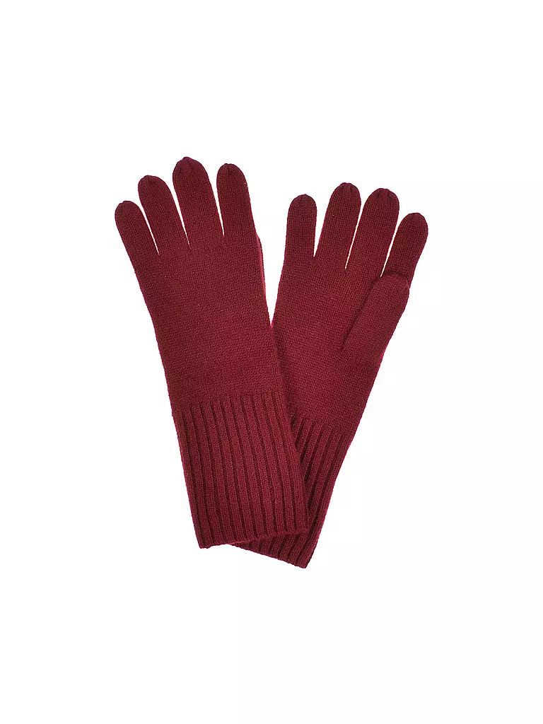 SEEBERGER | Gants en cachemire | dunkelrot