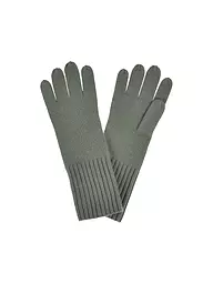SEEBERGER | Gants en cachemire | Vert foncé