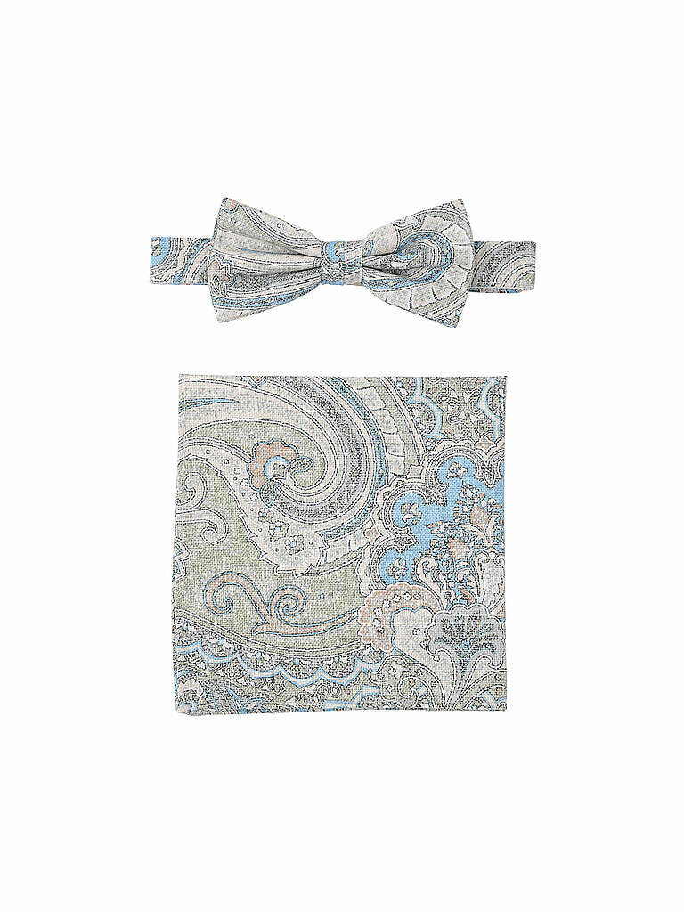SEIDENFALTER Set nœud papillon et pochette PRINCE BOWTIE vert