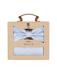 SEIDENFALTER | Coffret cadeau - Nœud papillon et pochette de costume | Bleu clair