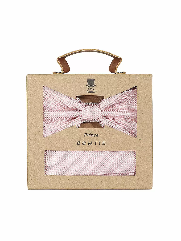 SEIDENFALTER | Coffret cadeau - Nœud papillon et pochette de costume | rosa