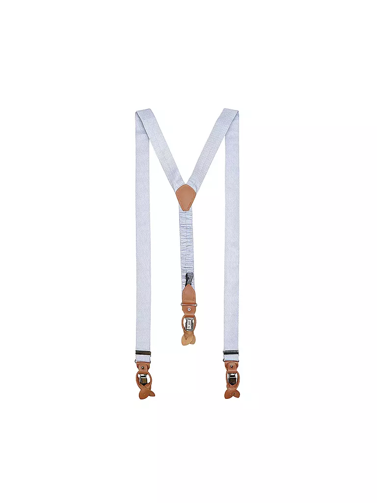 SEIDENFALTER | Ensemble de bretelles avec nœud papillon et clips à boutons | hellblau