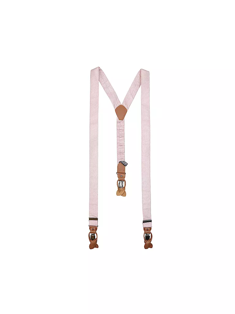 SEIDENFALTER | Ensemble de bretelles avec nœud papillon et clips à boutons | rosa