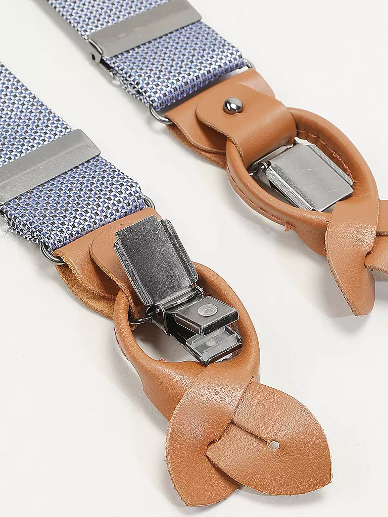 SEIDENFALTER | Ensemble de bretelles avec nœud papillon et clips à boutons | dunkelblau