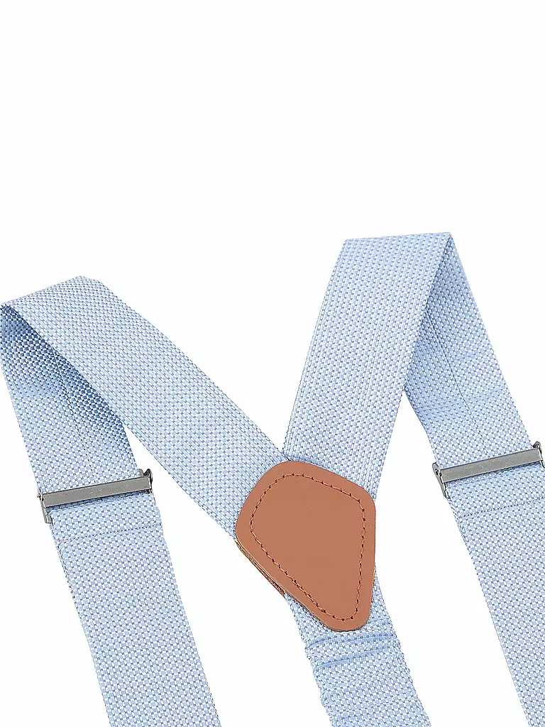 SEIDENFALTER | Ensemble de bretelles avec nœud papillon et clips à boutons | hellblau