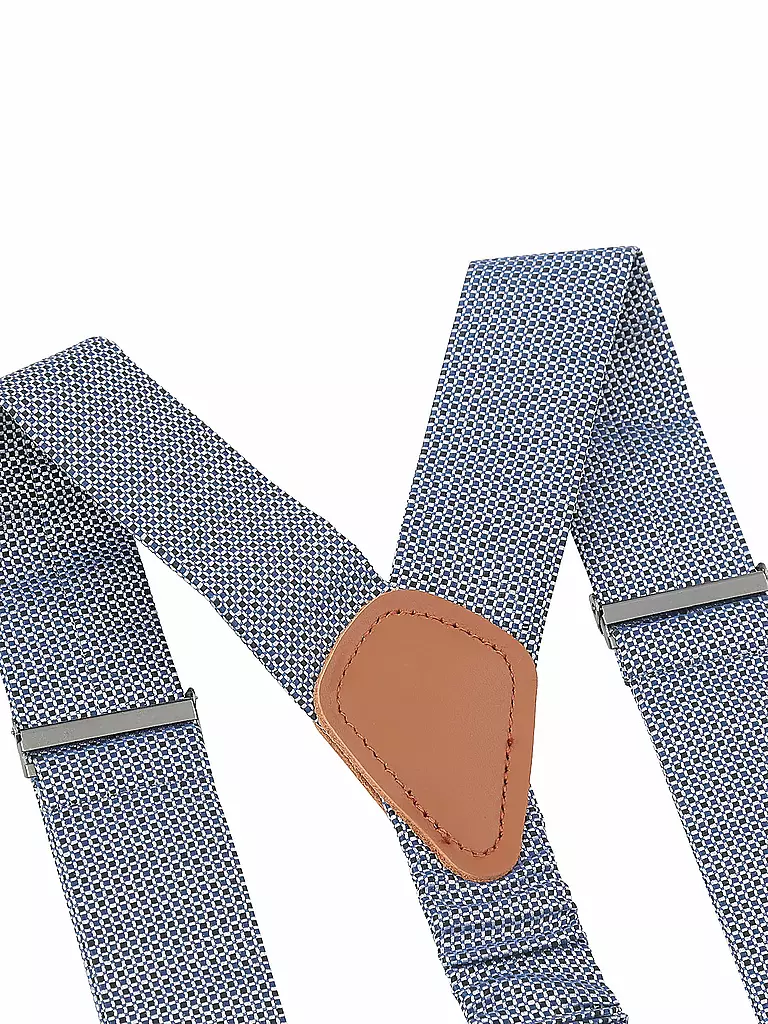 SEIDENFALTER | Ensemble de bretelles avec nœud papillon et clips à boutons | dunkelblau