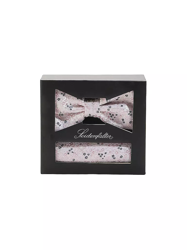 SEIDENFALTER | Ensemble nœud papillon et pochette de costume | rosa