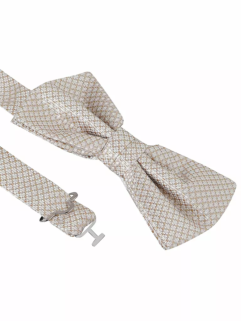 SEIDENFALTER | Geschenkset - Fliege und Stecktuch  | Crème