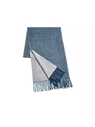 SEIDENFALTER | Kaschmirschal | Bleu foncé