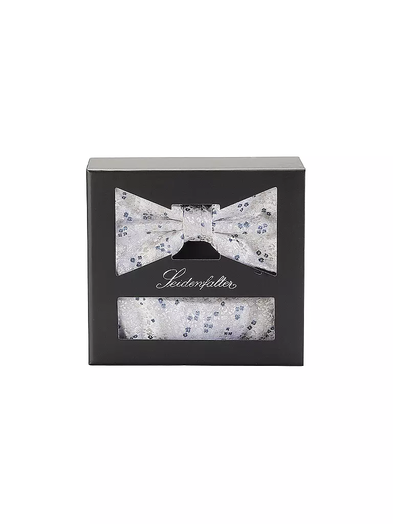 SEIDENFALTER | Set nœud papillon et pochette de costume | beige