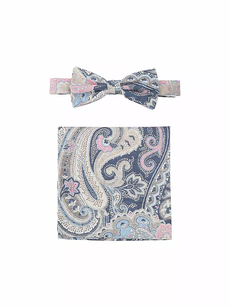SEIDENFALTER | Set nœud papillon et pochette PRINCE BOWTIE | dunkelblau