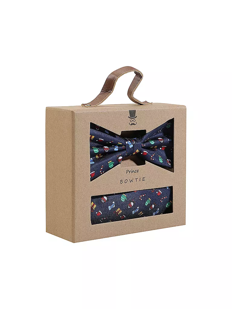 SEIDENFALTER | Set Nœud Papillon et Pochette PRINCE BOWTIE | dunkelblau