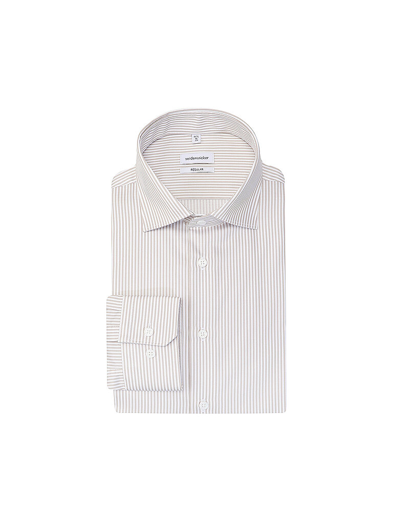 Chemise Coupe Standard marron clair 38