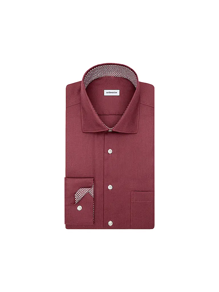 SEIDENSTICKER | Chemise business | dunkelrot