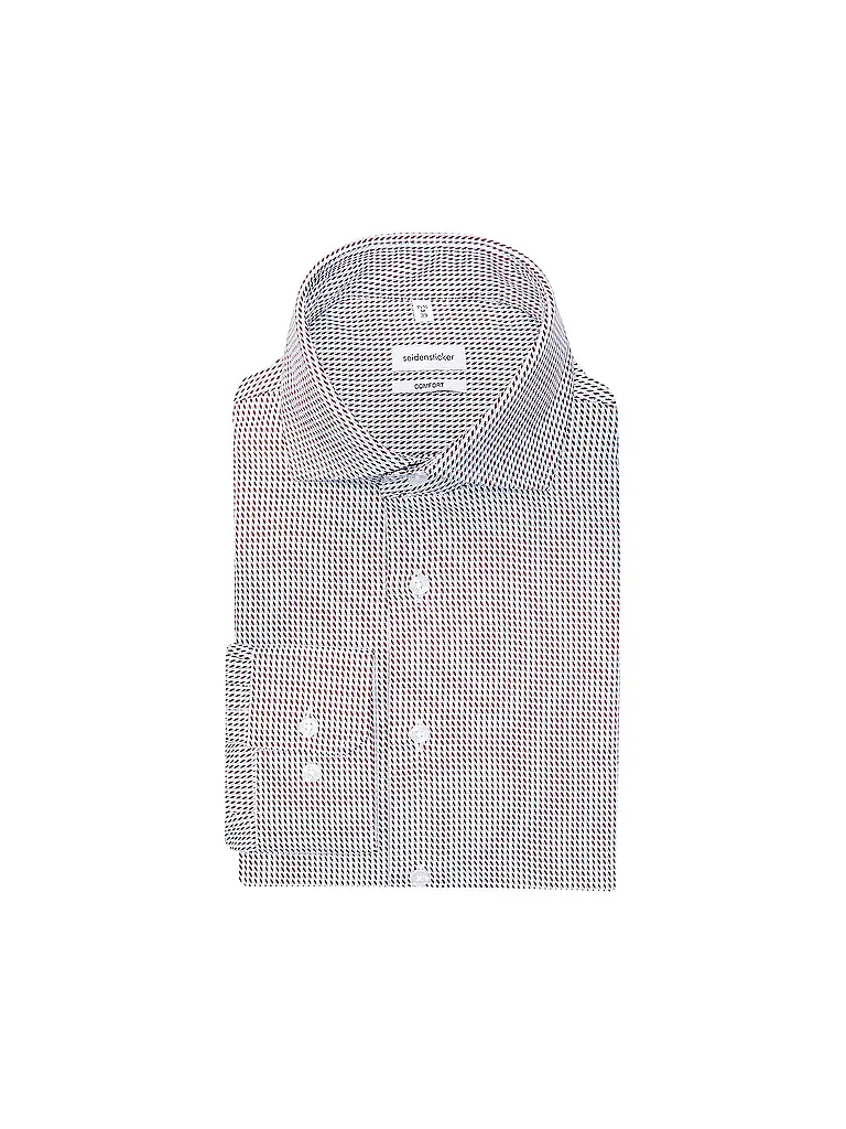 SEIDENSTICKER | Chemise coupe droite | Rouge foncé