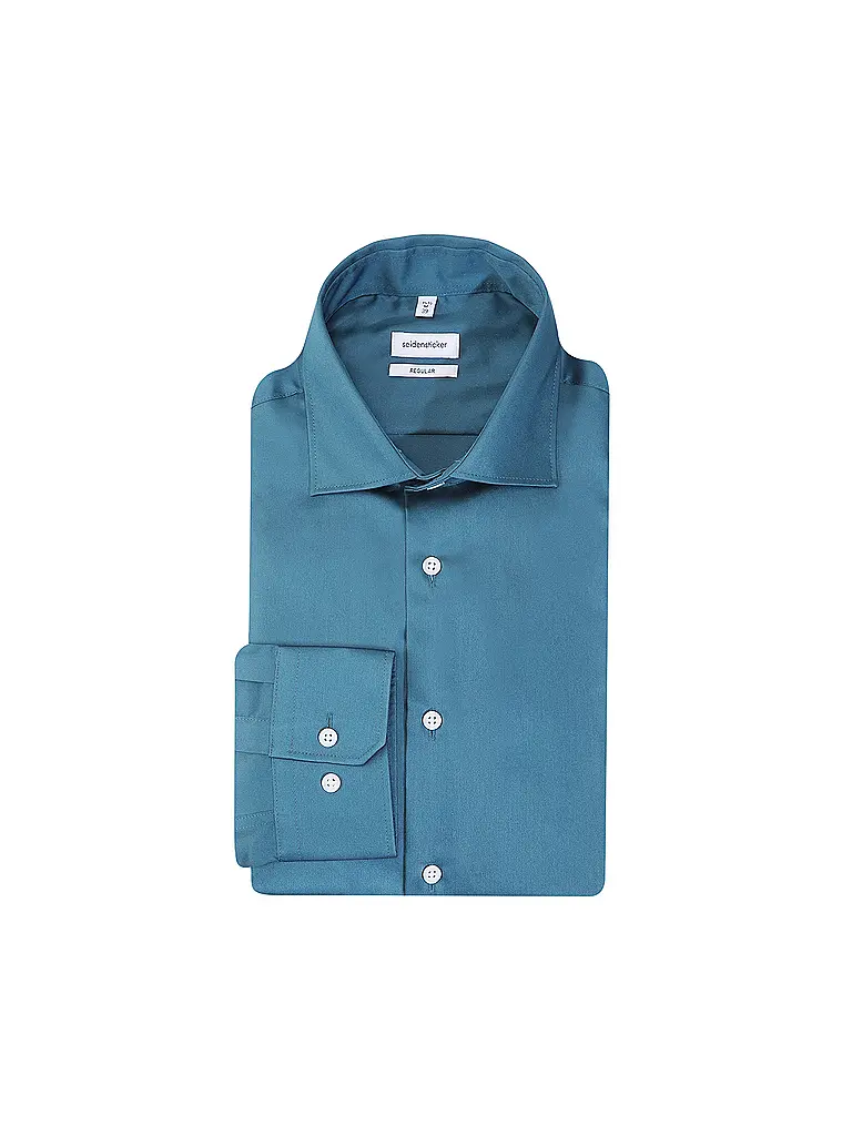 SEIDENSTICKER | Chemise coupe droite | petrol