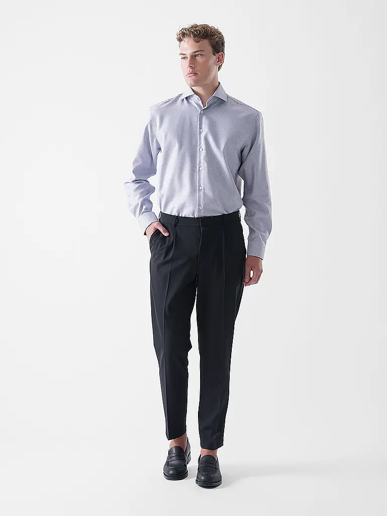 SEIDENSTICKER | Chemise coupe droite | Rouge foncé