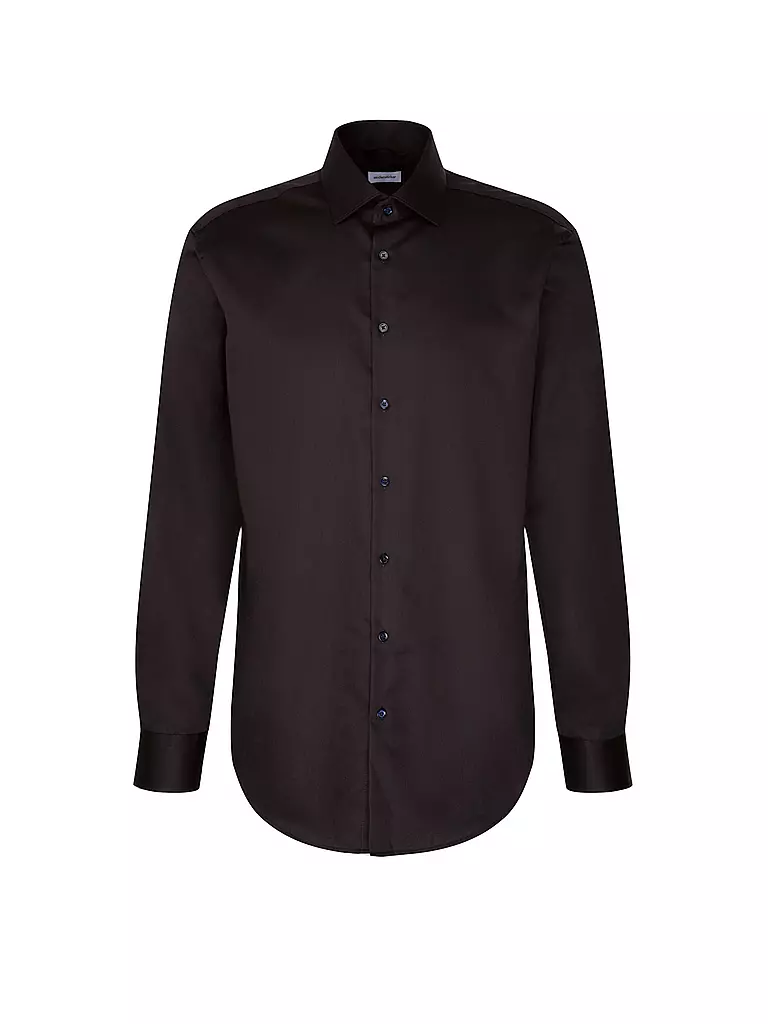 SEIDENSTICKER | Chemise coupe régulière | schwarz