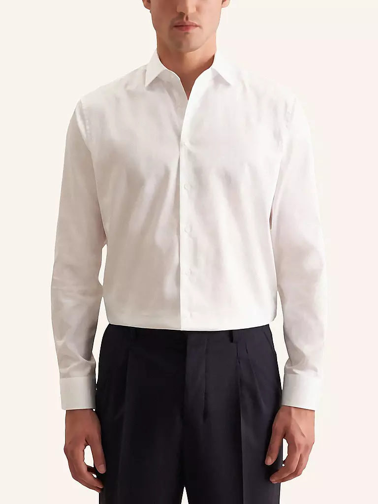 SEIDENSTICKER | Chemise coupe régulière | weiss