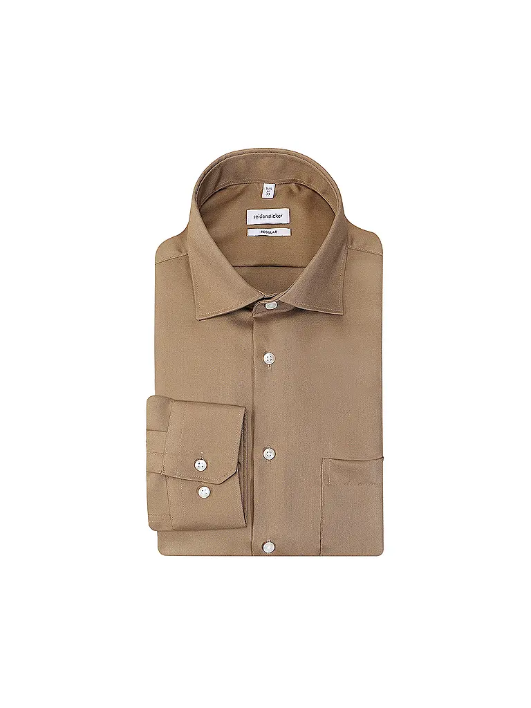 SEIDENSTICKER | Chemise | hellbraun
