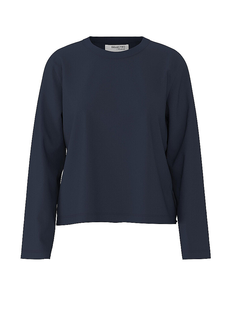 T-shirt à manches longues SLFESSENTIAL bleu marine XS