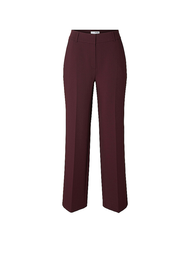 Pantalon de tailleur SLFRITA rouge foncé 38/L32
