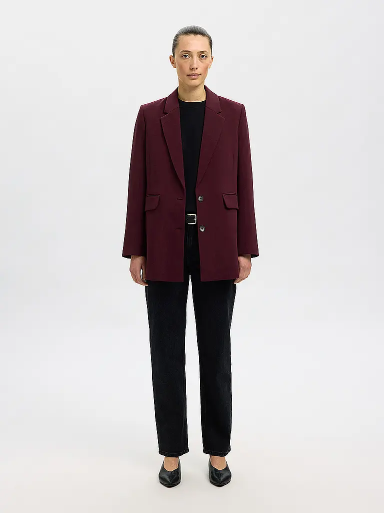 SELECTED FEMME | Blazer SLFRITA | Rouge foncé