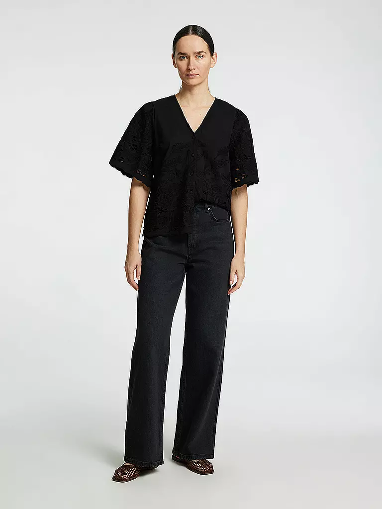 SELECTED FEMME | Blouse SLFDAHLIA BRODERI | Noir