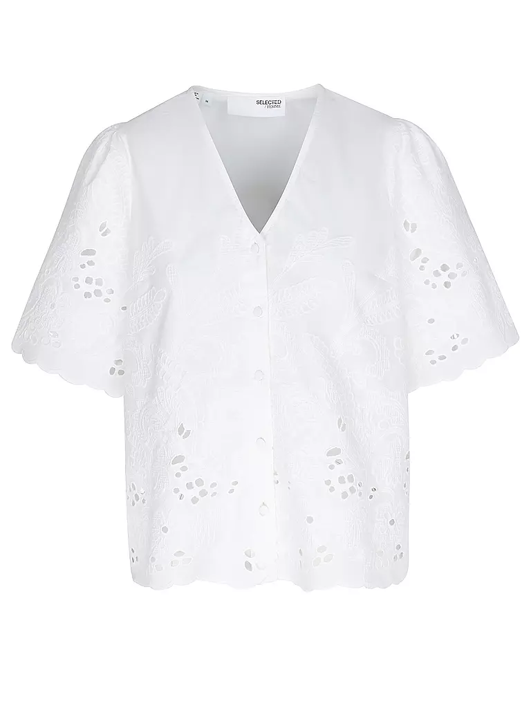 SELECTED FEMME | Bluse SLFDAHLIA BRODERI | Blanc